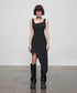 Diagonal Cut Dress